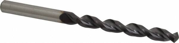 Accupro - Letter S 130° Cobalt Jobber Drill - TiAlN Finish, Right Hand Cut, Parabolic Flute, Straight Shank, 4-29/32" OAL, Split Point - Americas Industrial Supply