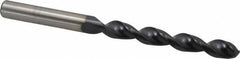 Accupro - Letter U 130° Cobalt Jobber Drill - TiAlN Finish, Right Hand Cut, Parabolic Flute, Straight Shank, 4-29/32" OAL, Split Point - Americas Industrial Supply
