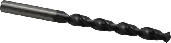 Accupro - 9.6mm 130° Cobalt Jobber Drill - TiAlN Finish, Right Hand Cut, Parabolic Flute, Straight Shank, 5-1/4" OAL, Split Point - Americas Industrial Supply