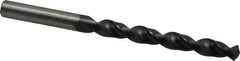 Accupro - 9.6mm 130° Cobalt Jobber Drill - TiAlN Finish, Right Hand Cut, Parabolic Flute, Straight Shank, 5-1/4" OAL, Split Point - Americas Industrial Supply