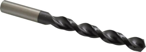 Accupro - 14mm 130° Cobalt Jobber Drill - TiAlN Finish, Right Hand Cut, Parabolic Flute, Straight Shank, 6-5/16" OAL, Split Point - Americas Industrial Supply