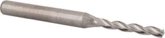 Kennametal - 3.5mm 130° Solid Carbide Jobber Drill - Bright Finish, Right Hand Cut, Spiral Flute, Straight Shank, 66mm OAL, Standard Point - Americas Industrial Supply