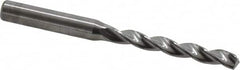 Kennametal - 6.3mm 130° Solid Carbide Jobber Drill - Bright Finish, Right Hand Cut, Spiral Flute, Straight Shank, 91mm OAL, Standard Point - Americas Industrial Supply