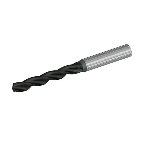 Kennametal - 7mm 130° Solid Carbide Jobber Drill - TiAlN Finish, Right Hand Cut, Spiral Flute, Straight Shank, 91mm OAL, Standard Point - Americas Industrial Supply