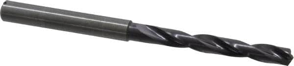 Guhring - 0.2008" 140° Solid Carbide Jobber Drill - FIREX Finish, Right Hand Cut, Spiral Flute, Straight Shank, 82mm OAL, SU Point - Americas Industrial Supply