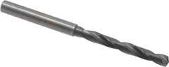 Guhring - 0.2047" 140° Solid Carbide Jobber Drill - FIREX Finish, Right Hand Cut, Spiral Flute, Straight Shank, 82mm OAL, SU Point - Americas Industrial Supply