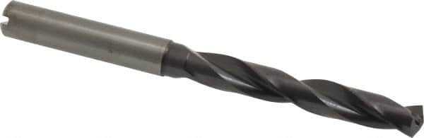 Guhring - 0.2953" 140° Solid Carbide Jobber Drill - FIREX Finish, Right Hand Cut, Spiral Flute, Straight Shank, 91mm OAL, SU Point - Americas Industrial Supply