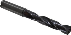 Guhring - 1/2" 140° Solid Carbide Jobber Drill - FIREX Finish, Right Hand Cut, Spiral Flute, Straight Shank, 124mm OAL, SU Point - Americas Industrial Supply