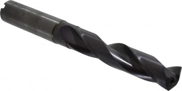Guhring - 0.5315" 140° Solid Carbide Jobber Drill - FIREX Finish, Right Hand Cut, Spiral Flute, Straight Shank, 124mm OAL, SU Point - Americas Industrial Supply