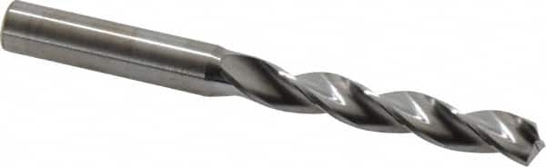 Kennametal - 9mm 130° Solid Carbide Jobber Drill - Bright Finish, Right Hand Cut, Spiral Flute, Straight Shank, 103mm OAL, Standard Point - Americas Industrial Supply