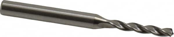 Kennametal - 3.7mm 130° Solid Carbide Jobber Drill - Bright Finish, Right Hand Cut, Spiral Flute, Straight Shank, 66mm OAL, Standard Point - Americas Industrial Supply