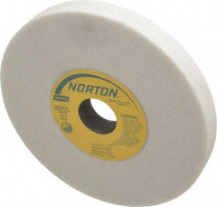 Norton - 7" Diam x 1-1/4" Hole x 3/4" Thick, H Hardness, 46 Grit Surface Grinding Wheel - Aluminum Oxide, Type 1, Coarse Grade, 3,600 Max RPM, Vitrified Bond, No Recess - Americas Industrial Supply