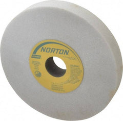 Norton - 7" Diam x 1-1/4" Hole x 1" Thick, H Hardness, 46 Grit Surface Grinding Wheel - Aluminum Oxide, Type 1, Coarse Grade, 3,600 Max RPM, Vitrified Bond, No Recess - Americas Industrial Supply