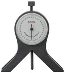SPI - 9 Inch Long Blade, 360° Max Measurement, 1° Dial Graduation, Protractor - Accuracy Up to 3 Min - Americas Industrial Supply