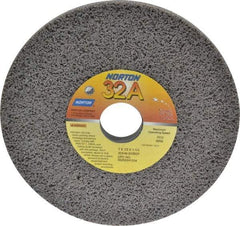 Norton - 7" Diam x 1-1/4" Hole x 1/2" Thick, G Hardness, 46 Grit Surface Grinding Wheel - Aluminum Oxide, Type 1, Coarse Grade, 3,600 Max RPM, Vitrified Bond, No Recess - Americas Industrial Supply