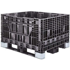 Akro-Mils - 47-5/8" Long x 39-3/4" Wide x 33-7/8" High Polyethylene Collapsible Bulk Box Container with 2 Gates - 2,500 Lb. Load Capacity - Americas Industrial Supply