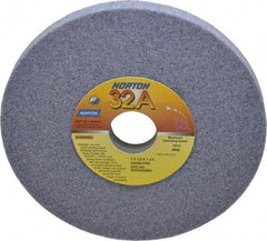 Norton - 7" Diam x 1-1/4" Hole x 1/2" Thick, I Hardness, 46 Grit Surface Grinding Wheel - Aluminum Oxide, Type 1, Coarse Grade, 3,600 Max RPM, Vitrified Bond, No Recess - Americas Industrial Supply