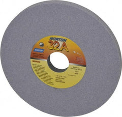 Norton - 7" Diam x 1-1/4" Hole x 1/2" Thick, I Hardness, 80 Grit Surface Grinding Wheel - Aluminum Oxide, Type 1, Medium Grade, 3,600 Max RPM, Vitrified Bond, No Recess - Americas Industrial Supply