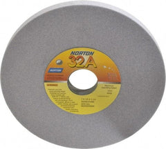 Norton - 7" Diam x 1-1/4" Hole x 1/2" Thick, K Hardness, 80 Grit Surface Grinding Wheel - Aluminum Oxide, Type 1, Medium Grade, 3,600 Max RPM, Vitrified Bond, No Recess - Americas Industrial Supply