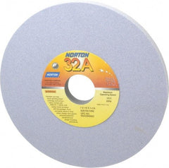 Norton - 7" Diam x 1-1/4" Hole x 1/2" Thick, I Hardness, 100 Grit Surface Grinding Wheel - Aluminum Oxide, Type 1, Fine Grade, 3,600 Max RPM, Vitrified Bond, No Recess - Americas Industrial Supply