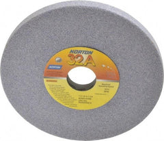 Norton - 7" Diam x 1-1/4" Hole x 1/2" Thick, H Hardness, 60 Grit Surface Grinding Wheel - Aluminum Oxide, Type 1, Medium Grade, 3,600 Max RPM, Vitrified Bond, No Recess - Americas Industrial Supply