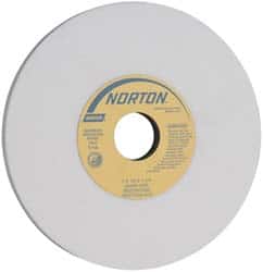 Norton - 7" Diam x 1-1/4" Hole x 1/2" Thick, I Hardness, 60 Grit Surface Grinding Wheel - Aluminum Oxide, Type 1, Medium Grade, 3,600 Max RPM, Vitrified Bond, No Recess - Americas Industrial Supply