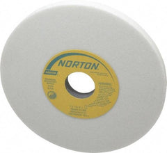 Norton - 7" Diam x 1-1/4" Hole x 1/2" Thick, K Hardness, 60 Grit Surface Grinding Wheel - Aluminum Oxide, Type 1, Medium Grade, 3,600 Max RPM, Vitrified Bond, No Recess - Americas Industrial Supply