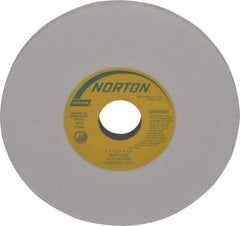Norton - 7" Diam x 1-1/4" Hole x 1/2" Thick, I Hardness, 80 Grit Surface Grinding Wheel - Aluminum Oxide, Type 1, Medium Grade, 3,600 Max RPM, Vitrified Bond, No Recess - Americas Industrial Supply