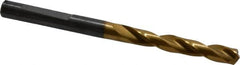 Guhring - 5.8mm 140° Solid Carbide Jobber Drill - TiN Finish, Right Hand Cut, Spiral Flute, Whistle Notch Shank, 82mm OAL, SU Point - Americas Industrial Supply