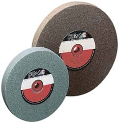 Camel Grinding Wheels - 80 Grit Aluminum Oxide Bench & Pedestal Grinding Wheel - 7" Diam x 1" Hole x 1" Thick, 3760 Max RPM, M Hardness, Medium Grade , Vitrified Bond - Americas Industrial Supply