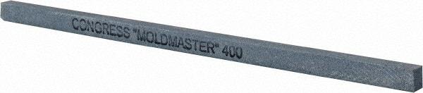 Made in USA - 400 Grit Silicon Carbide Square Polishing Stone - Super Fine Grade, 1/4" Wide x 6" Long x 1/4" Thick - Americas Industrial Supply