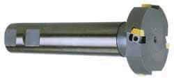 Cutting Tool Technologies - 2-7/32" Cutting Diam x 1-3/32" Cutting Width, 4 Cutter Inserts, 1-1/4" Shank Diam, Indexable T-Slot Cutter - Insert Style 1750-030, 2 Flutes - Americas Industrial Supply