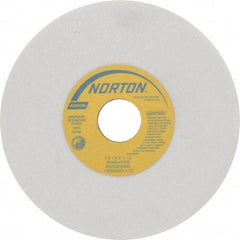 Norton - 7" Diam x 1-1/4" Hole x 1/4" Thick, H Hardness, 60 Grit Surface Grinding Wheel - Aluminum Oxide, Type 1, Medium Grade, 3,600 Max RPM, Vitrified Bond, No Recess - Americas Industrial Supply