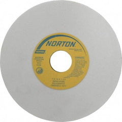 Norton - 7" Diam x 1-1/4" Hole x 1/4" Thick, H Hardness, 80 Grit Surface Grinding Wheel - Aluminum Oxide, Type 1, Medium Grade, 3,600 Max RPM, Vitrified Bond, No Recess - Americas Industrial Supply