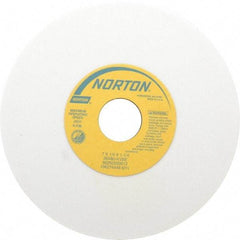 Norton - 7" Diam x 1-1/4" Hole x 1/4" Thick, K Hardness, 80 Grit Surface Grinding Wheel - Aluminum Oxide, Type 1, Medium Grade, 3,600 Max RPM, Vitrified Bond, No Recess - Americas Industrial Supply