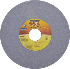 Norton - 7" Diam x 1-1/4" Hole x 1/4" Thick, I Hardness, 60 Grit Surface Grinding Wheel - Aluminum Oxide, Type 1, Medium Grade, 3,600 Max RPM, Vitrified Bond, No Recess - Americas Industrial Supply