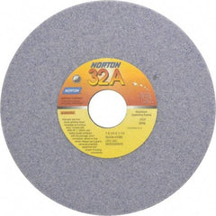 Norton - 7" Diam x 1-1/4" Hole x 1/4" Thick, H Hardness, 46 Grit Surface Grinding Wheel - Aluminum Oxide, Type 1, Coarse Grade, 3,600 Max RPM, Vitrified Bond, No Recess - Americas Industrial Supply