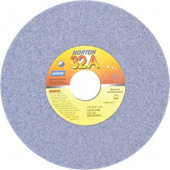 Norton - 7" Diam x 1-1/4" Hole x 1/4" Thick, J Hardness, 46 Grit Surface Grinding Wheel - Aluminum Oxide, Type 1, Coarse Grade, 3,600 Max RPM, Vitrified Bond, No Recess - Americas Industrial Supply
