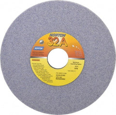 Norton - 7" Diam x 1-1/4" Hole x 1/4" Thick, K Hardness, 46 Grit Surface Grinding Wheel - Aluminum Oxide, Type 1, Coarse Grade, 3,600 Max RPM, Vitrified Bond, No Recess - Americas Industrial Supply