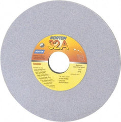 Norton - 7" Diam x 1-1/4" Hole x 1/4" Thick, H Hardness, 80 Grit Surface Grinding Wheel - Aluminum Oxide, Type 1, Medium Grade, 3,600 Max RPM, Vitrified Bond, No Recess - Americas Industrial Supply