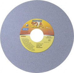 Norton - 7" Diam x 1-1/4" Hole x 1/4" Thick, I Hardness, 80 Grit Surface Grinding Wheel - Aluminum Oxide, Type 1, Medium Grade, 3,600 Max RPM, Vitrified Bond, No Recess - Americas Industrial Supply