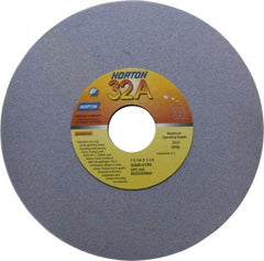 Norton - 7" Diam x 1-1/4" Hole x 1/4" Thick, K Hardness, 80 Grit Surface Grinding Wheel - Aluminum Oxide, Type 1, Medium Grade, 3,600 Max RPM, Vitrified Bond, No Recess - Americas Industrial Supply