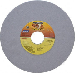 Norton - 7" Diam x 1-1/4" Hole x 1/4" Thick, J Hardness, 100 Grit Surface Grinding Wheel - Aluminum Oxide, Type 1, Fine Grade, 3,600 Max RPM, Vitrified Bond, No Recess - Americas Industrial Supply