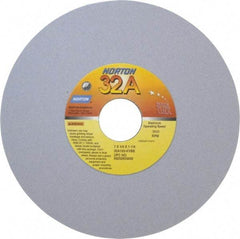 Norton - 7" Diam x 1-1/4" Hole x 1/4" Thick, K Hardness, 120 Grit Surface Grinding Wheel - Aluminum Oxide, Type 1, Fine Grade, 3,600 Max RPM, Vitrified Bond, No Recess - Americas Industrial Supply