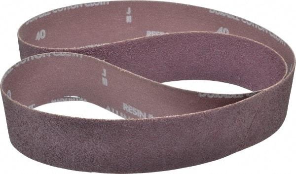 Norton - 2" Wide x 48" OAL, 40 Grit, Aluminum Oxide Abrasive Belt - Aluminum Oxide, Coarse, Coated, X Weighted Cloth Backing, Series R228 - Americas Industrial Supply