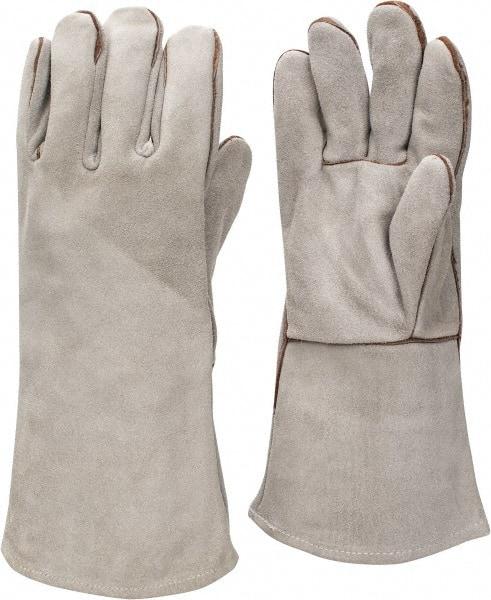 MCR Safety - Size XL Cowhide Welding Glove - 13" OAL, Gauntlet Cuff - Americas Industrial Supply