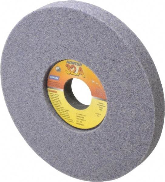 Norton - 7" Diam x 1-1/4" Hole x 3/4" Thick, I Hardness, 46 Grit Surface Grinding Wheel - Aluminum Oxide, Type 5, Coarse Grade, 3,600 Max RPM, Vitrified Bond, One-Side Recess - Americas Industrial Supply