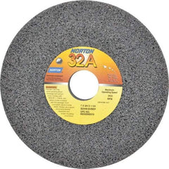Norton - 7" Diam x 1-1/4" Hole x 3/4" Thick, G Hardness, 46 Grit Surface Grinding Wheel - Aluminum Oxide, Type 1, Coarse Grade, 3,600 Max RPM, Vitrified Bond, No Recess - Americas Industrial Supply