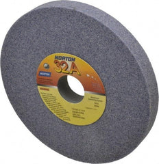 Norton - 7" Diam x 1-1/4" Hole x 3/4" Thick, K Hardness, 46 Grit Surface Grinding Wheel - Aluminum Oxide, Type 1, Coarse Grade, 3,600 Max RPM, Vitrified Bond, No Recess - Americas Industrial Supply