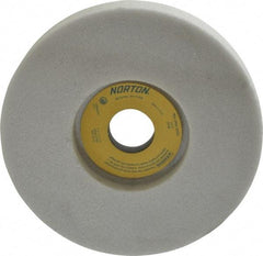 Norton - 7" Diam x 1-1/4" Hole x 1" Thick, H Hardness, 46 Grit Surface Grinding Wheel - Aluminum Oxide, Type 5, Coarse Grade, 3,600 Max RPM, Vitrified Bond, One-Side Recess - Americas Industrial Supply